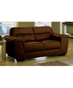Regular Leather Sofa - Brown