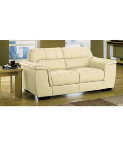 Regular Leather Sofa - Ivory