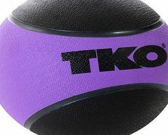 TKO Rubberised Medicine Ball - Heavy Duty, Stability Training, Strength Exercises, Colour Coded, Fitness, Gym, Home, Workout, Boxing, Weights 2kg