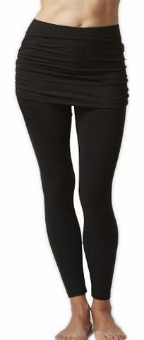 TLC Sport Lightweight Skirt Leggings Black-L-