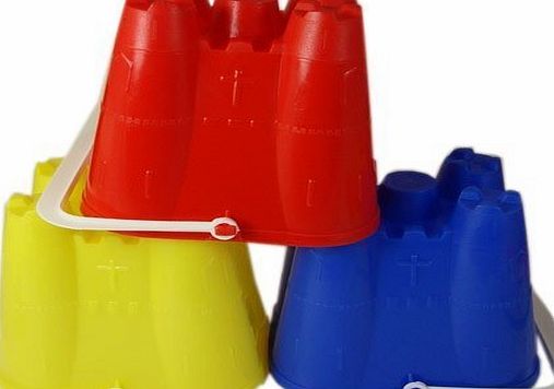 TLP A051 6``/15 cm SOLID COLOUR CASTLE BUCKET (Colours vary) no Spade Sandcastle