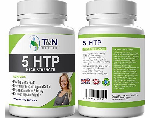 TN Health High Strength 5 HTP - Natural Anti Depressant, Weight Loss Aid 