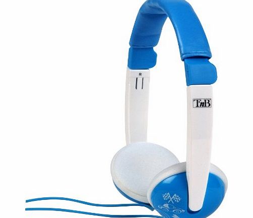 TNB  Kids Sound CSKIDBL Childs Stereo Headphones Blue / White