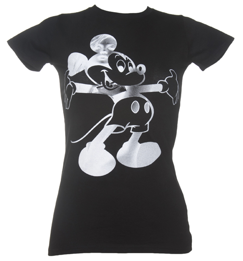 Ladies Black Mickey Moss T-Shirt from To The Black