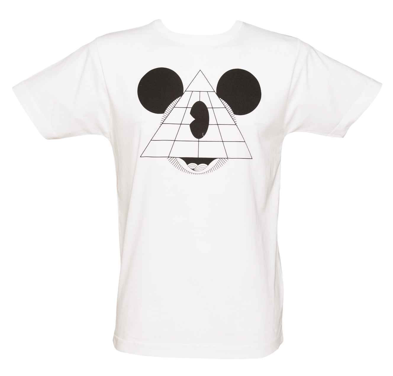 Mens White Mouse Pyramid T-Shirt from To