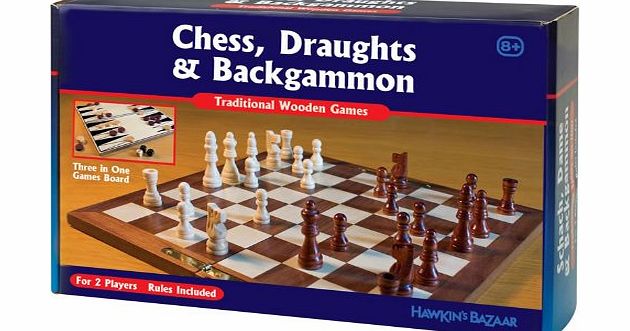 Tobar 3 In 1 Classic Wooden Games