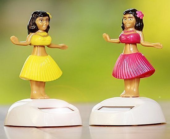 Solar Powered Dancing Hula Girl Car Accessory by Lizzy