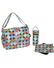 Toddle Time Kalencom Laminated Buckle Bag Disco Dots Cocoa