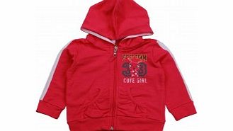 TODDLER Girls Pink Hooded Sweat Top L5/A 17 18