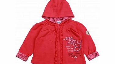 TODDLER Girls Red Zip Through Hoodie B7 95548