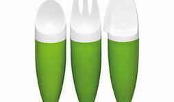 TODDLER Green toddler cutlery set