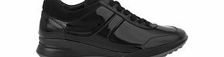 Tod`s Womens black patent leather trainers