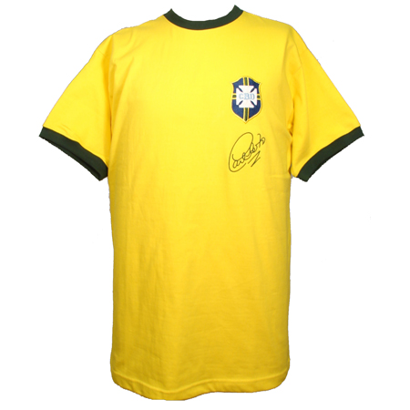 Brazil 1970 Carlos Alberto retro football shirt