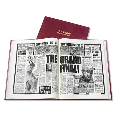 Coventry City Football Newspaper Book Retro