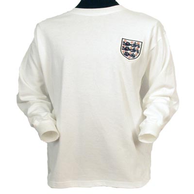 England 1966 White. Retro Football Shirts