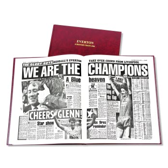TOFFS Everton Football Newspaper Book. Retro Football Shirts