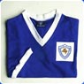 TOFFS Leicester City 1950s v neck. Retro Football