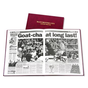 TOFFS Manchester City Football Newspaper Book . Retro