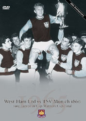 West ham vs TSV Munich 1965 CWC Final DVD. Retro