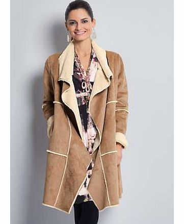 Together Faux Sheepskin Coat