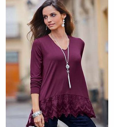 Together Lace Hem Top