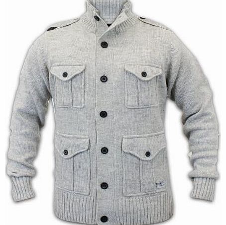 Tokyo Laundry Mens Dissident Cardigan 1B2758 Grey X Large