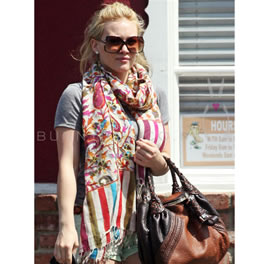 Floral Print Scarf - AS SEEN ON HILARY DUFF