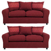 Toledo sofa and Sofa, Red