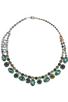 Tom Binns Crystal silver-tone necklace