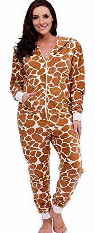 Ladies Tom Franks Soft Fleece Onesie LN616 Giraffe L