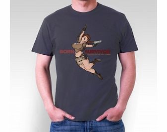 Tomb Raider Born Survivor Dark Grey T-Shirt