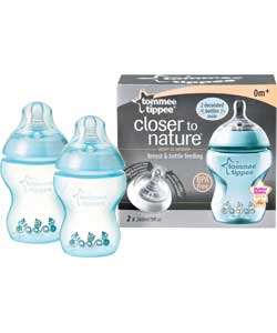 Tommee Tippee 260Ml Twin Pack Decorate Bottle
