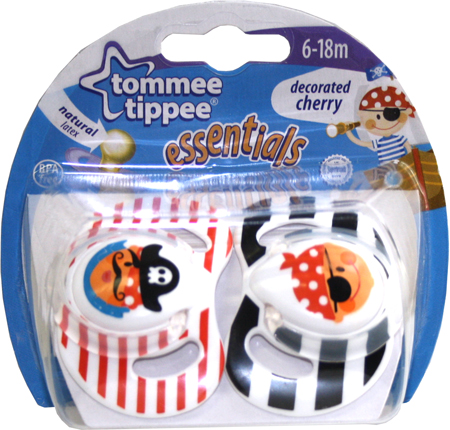 Tommee Tippee Decorated Cheery Soothers (6-18