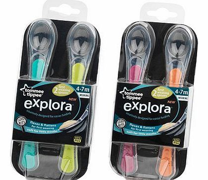 Tommee Tippee Explora Easy Weaning Spoons x 2