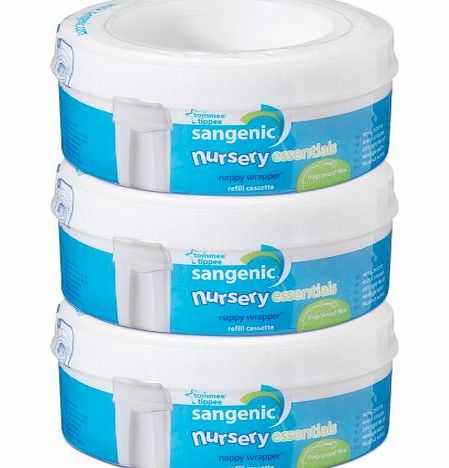 Tommee Tippee Sangenic Nursery Essentials 0  Months Cassettes (3-Pack)