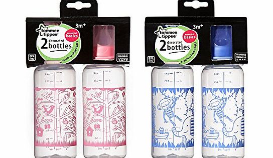 Tommee Tippee Std Neck Twin Bottle 250ml