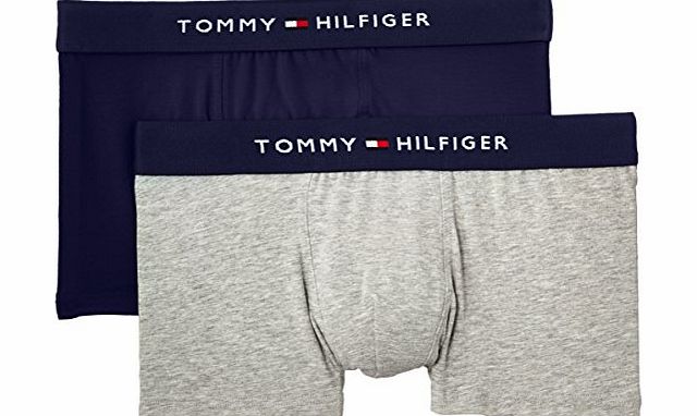 Tommy Hilfiger Boys Trunk 2 Pack Boxer Shorts, Black (Black Iris/Peacoat), 14 Years