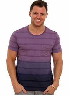 Alec Stripes Dip Dye T-Shirt