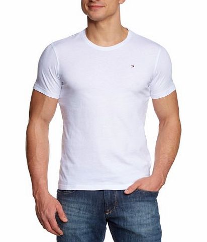 Tommy Hilfiger Flag CN Short Sleeve Logo Mens T-Shirt Bright White Medium