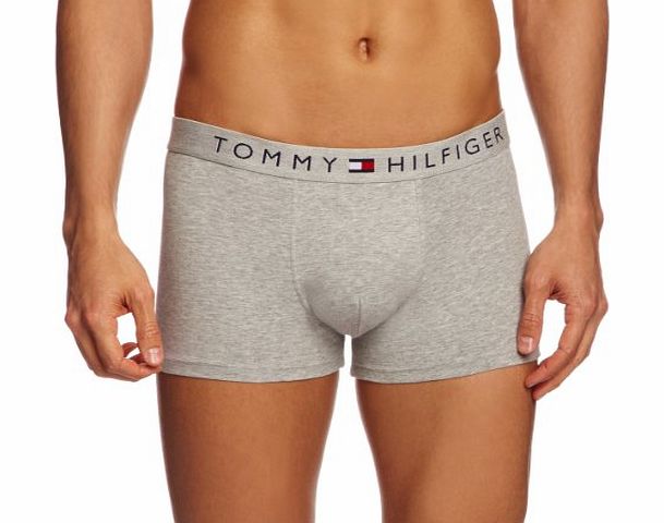 Tommy Hilfiger Flag Original Stretch Without Fly Mens Trunks Grey Heather Large