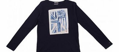 Tommy Hilfiger Flag T-shirt Midnight blue `8 years,10 years,12