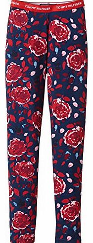 Tommy Hilfiger Girls EX57124219 Printed Legging Trousers, Red (Red Beet-Eur /Multi), 14 Years