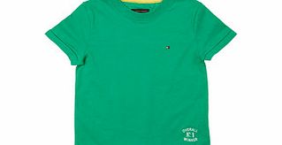 Tommy Hilfiger Green cotton graphic print T-shirt