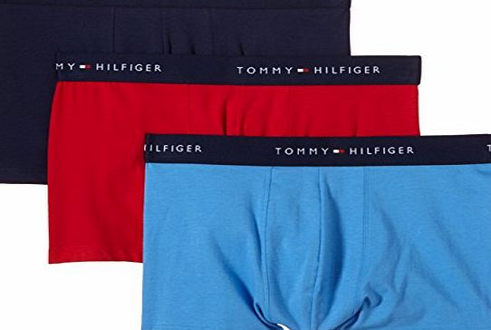 Tommy Hilfiger Hilfiger Denim Men Stew 3 Pack Boxer Shorts, Multicoloured (Regatta/Peacoat/Tango Red), Large