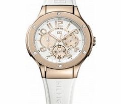 Tommy Hilfiger Ladies White Ainsley Chronograph