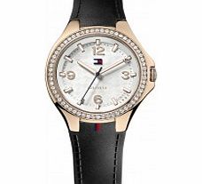 Tommy Hilfiger Ladies White and Black Toni Watch