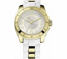 Tommy Hilfiger Ladies White and Gold K2 Watch