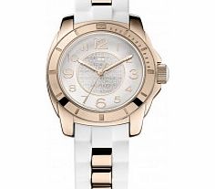 Tommy Hilfiger Ladies White and Rose Gold K2 Watch