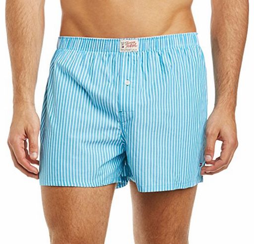 Tommy Hilfiger Mens 1U87903235 Boxer Shorts, Blue (Caribbean Sea), Small
