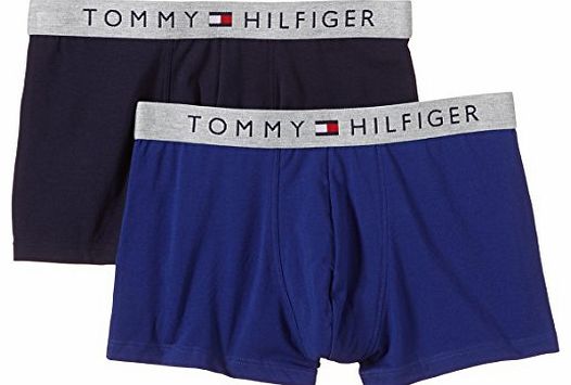 Tommy Hilfiger Mens Ber Trunk 2-Pack Boxer Shorts, Blue (Peacoat-Pt/Mazarine Blue-Pt 409), Small